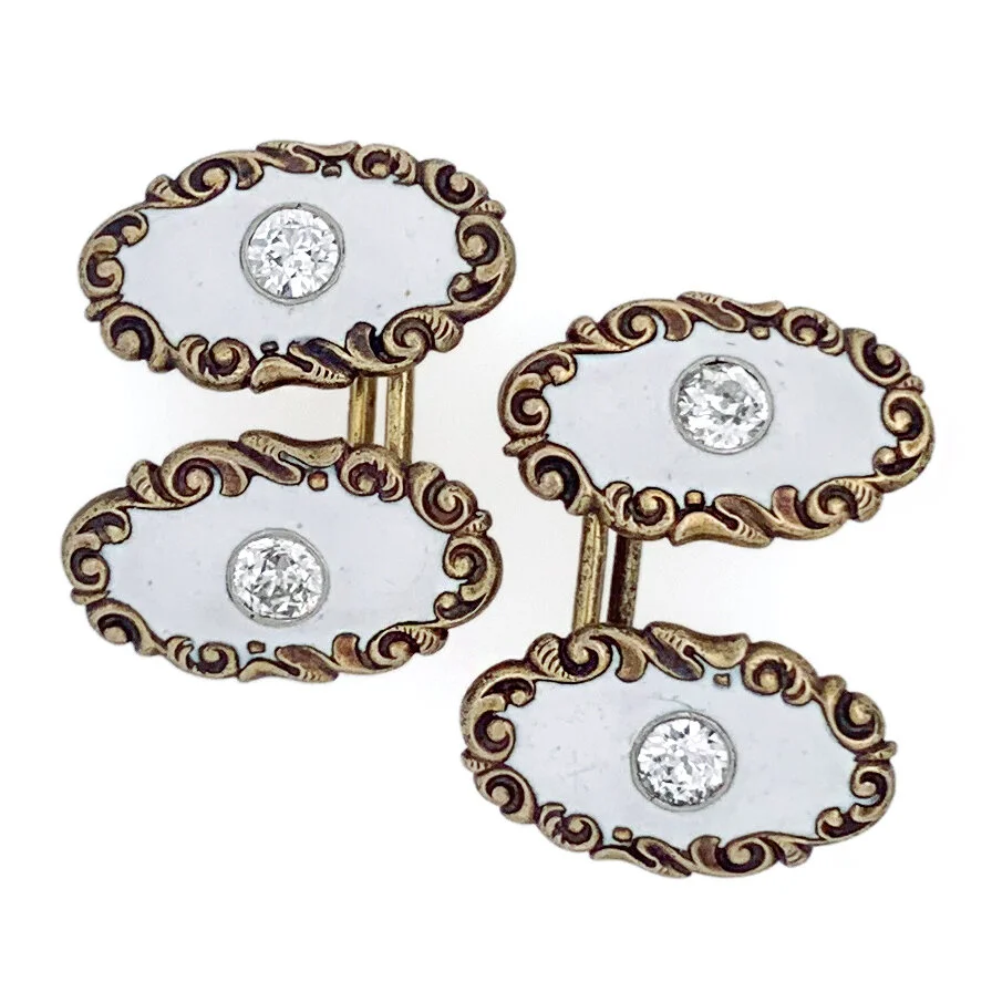 Victorian Enamel Cufflinks