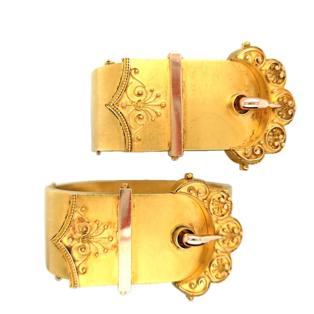 Pair Of Victorian Buckle Bangles