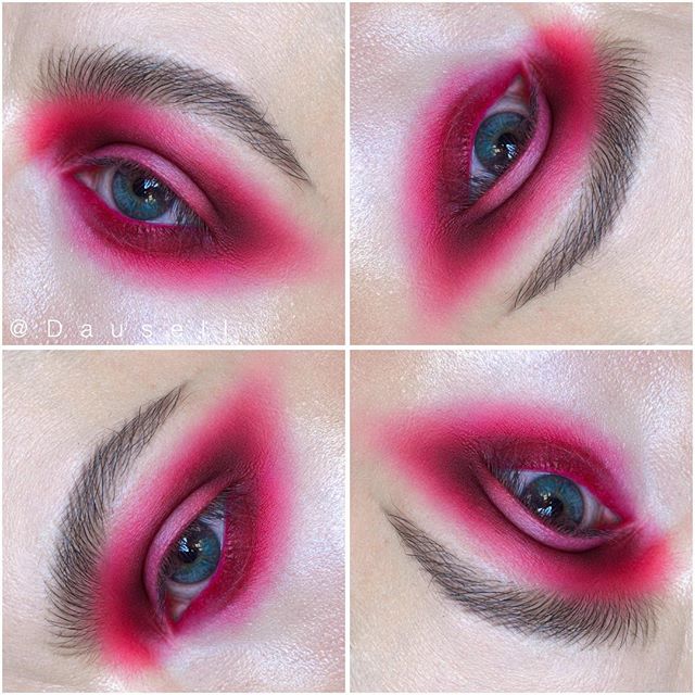Product List: &bull; @meltcosmetics &lsquo;love sick&rsquo; eyeshadow &bull; red eyeshadow (don&rsquo;t know the name) from @peggysageofficial &bull; @anastasiabeverlyhills Brow Powder duo in 'Ash Brown' and Clear Brow Gel #dausell #eotd #makeup