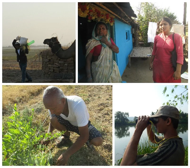 The parindey: (clockwise from top left) Khameesh Khan, Shweta Bhattad, Malhar Indulkar, Dinesh Gurjar