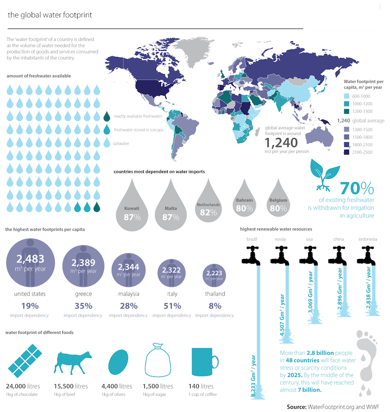 A Big Step For Mankind What Is A Water Footprint And Why Is It