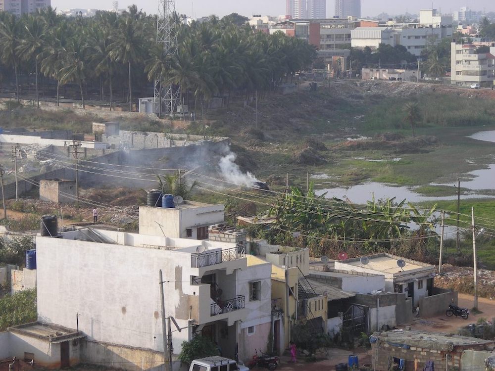 Puttenahalli Lake before restoration in December 2009