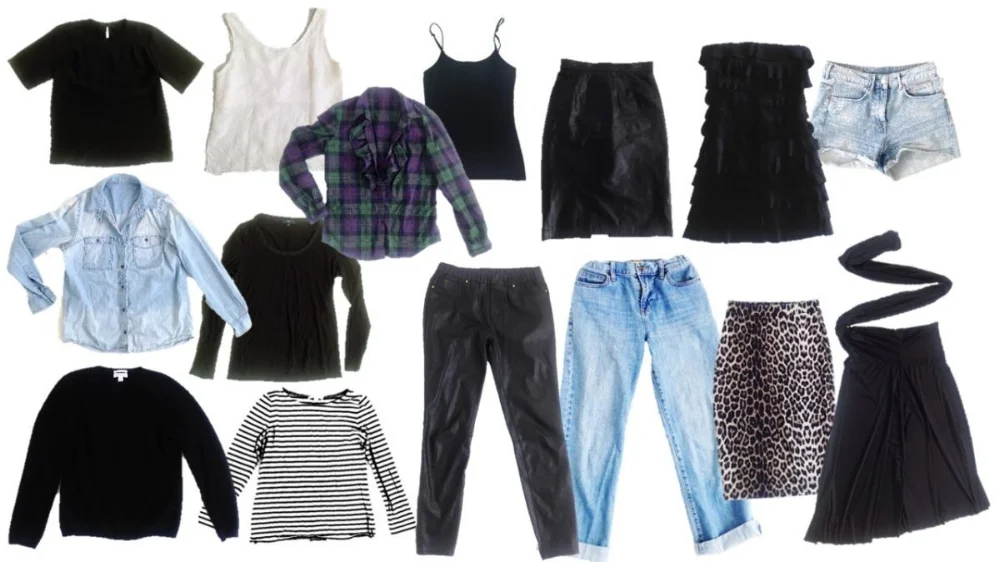 Bea Johnson of Zero Waste Home owns just 15 pieces of clothing that she combines into 50 different outfits! How creative is that. Source