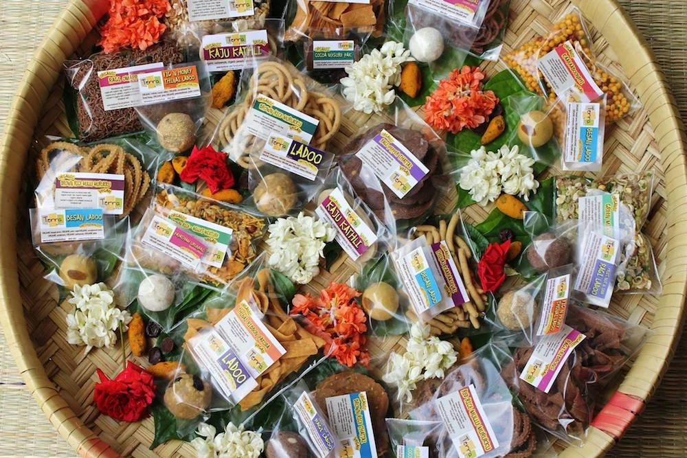 Terra Earthfood's basket of 'wholesome snacks' does away with refined, polished and bleached ingredients. Image: Facebook/ Terra Earthfood