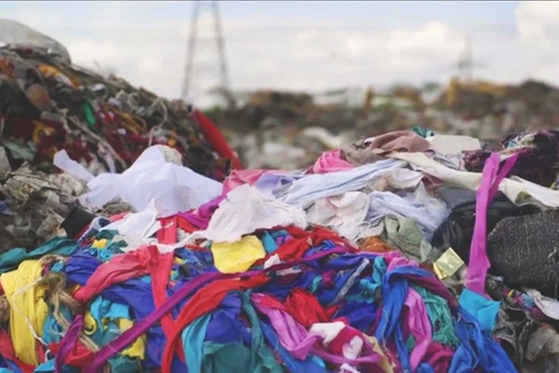 Textiles aren’t biodegradable, which means they sit in landfills for at least 200 years, sending toxic chemicals into the air and soil. Source