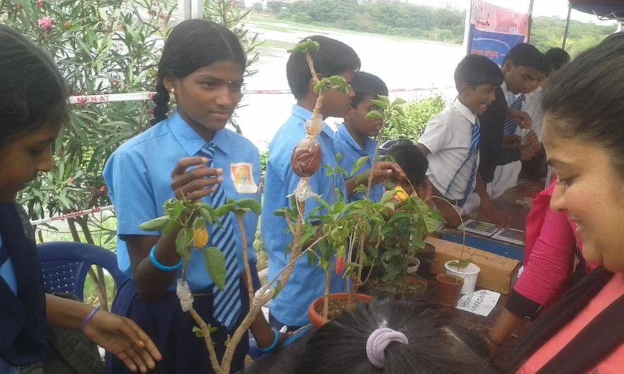 Agastya students at an ecology fair. Image: Facebook/ Agastya International Foundation