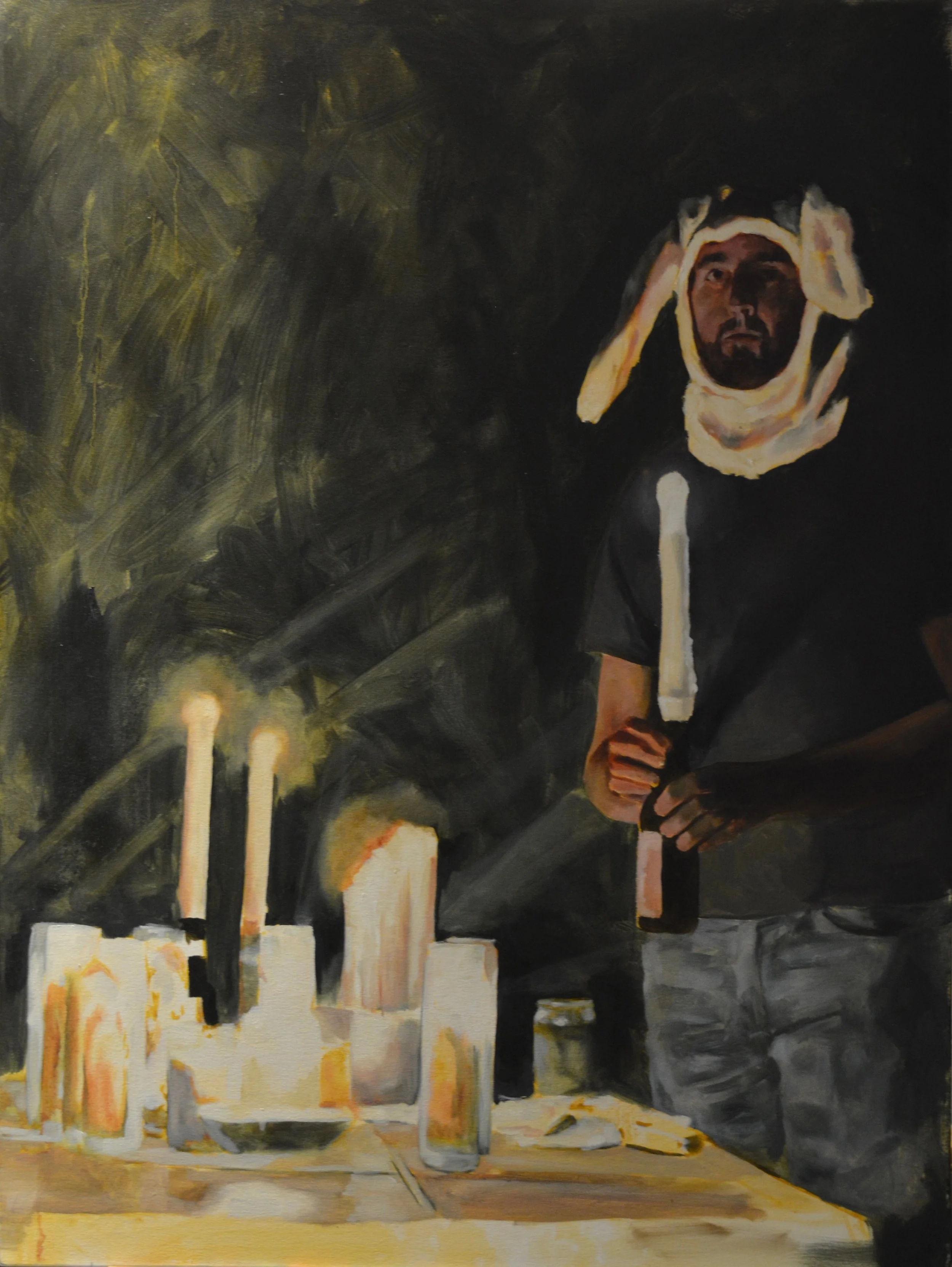 A Ritual GoodBye
oil on canvas
30in x 40in
2022