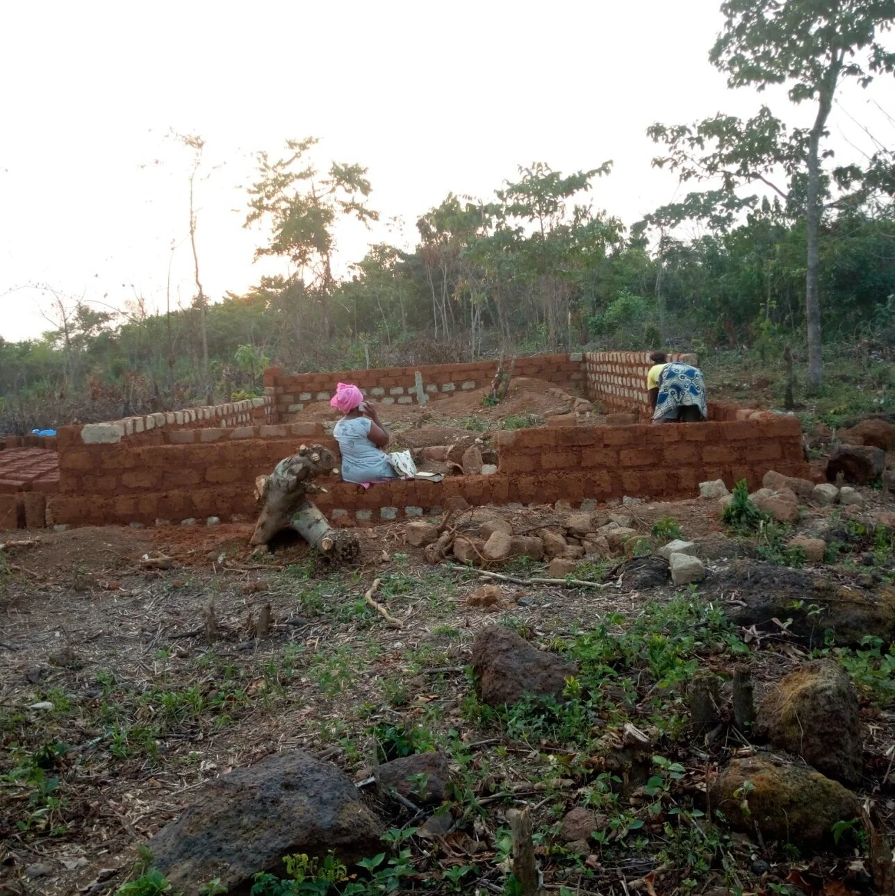 The start of Zion Hill Presbyterian Church’s first building. The pastor of the church is Emery Ghicarn. Emery is also a professor at African Bible College. The building was completed in the late summer of 2019 and the congregation now fills the building each and every Lord’s Day