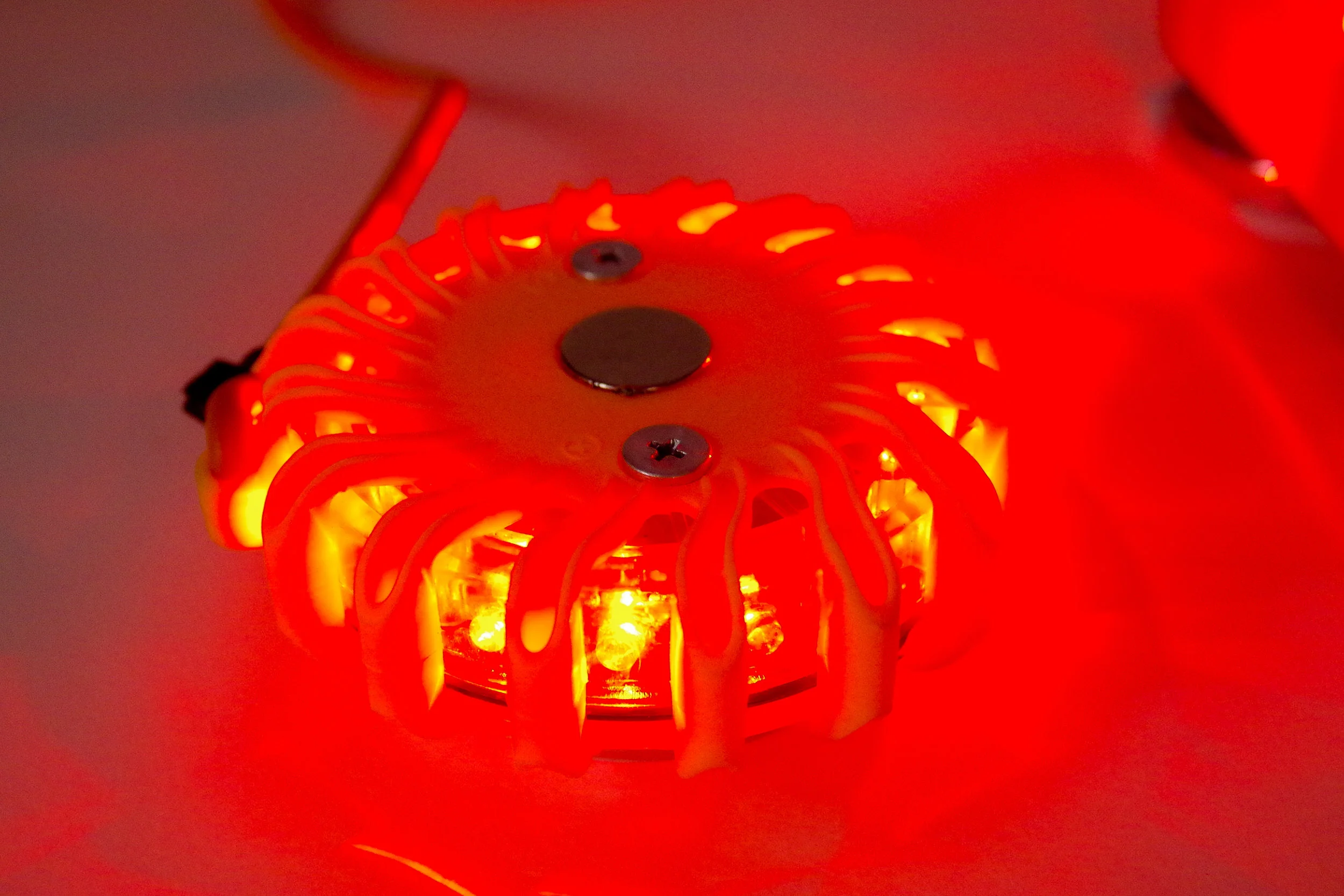 Additional lights and cords can be used for greater visibility.