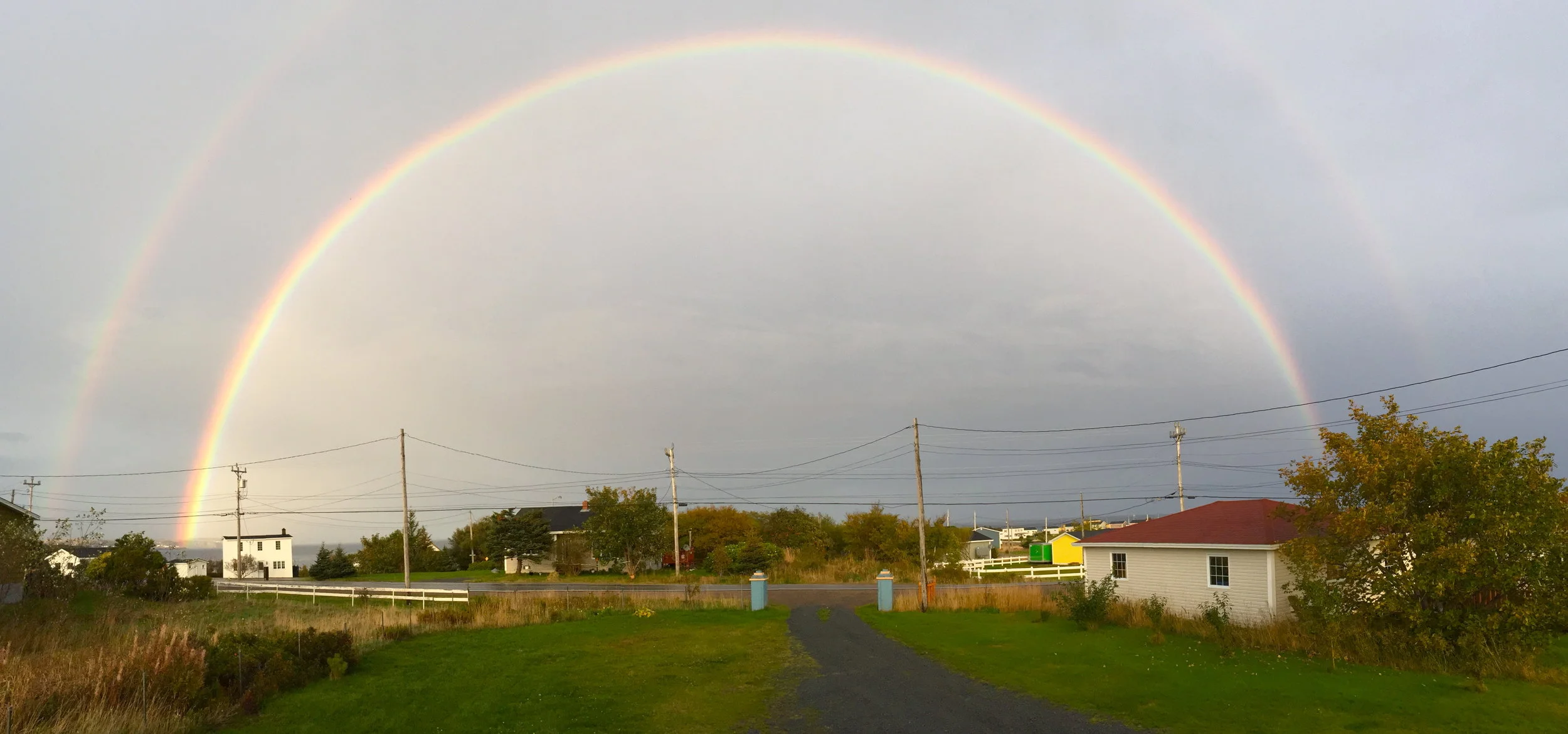  Rainbow over Ochre Pit Cove 