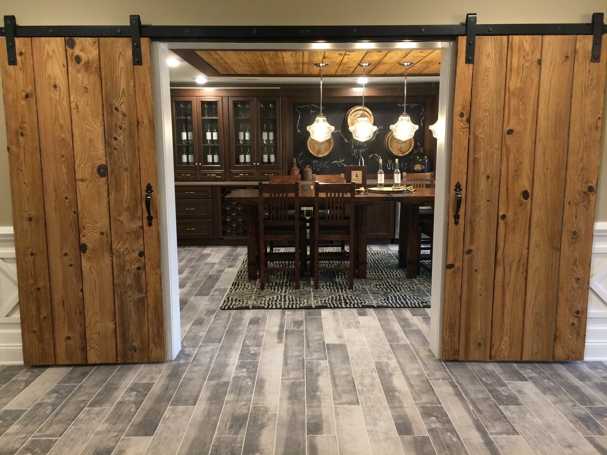 Pantry barn doors