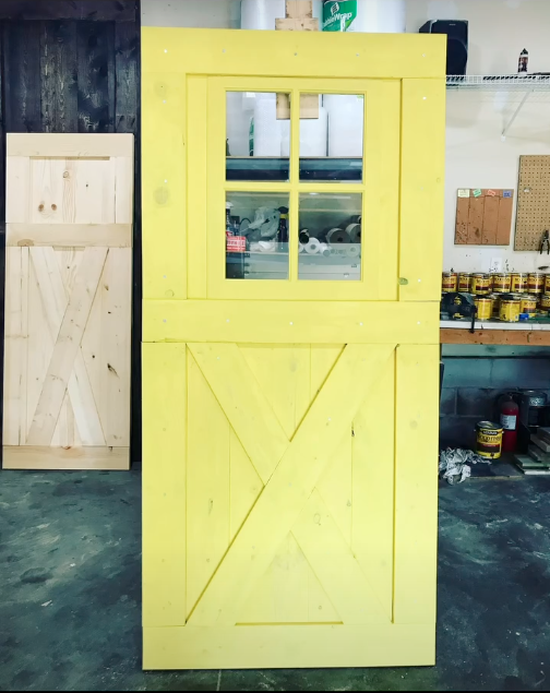 Yellow door with 4-pane window.png