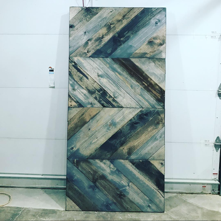 Vertical Chevron Barn Door
