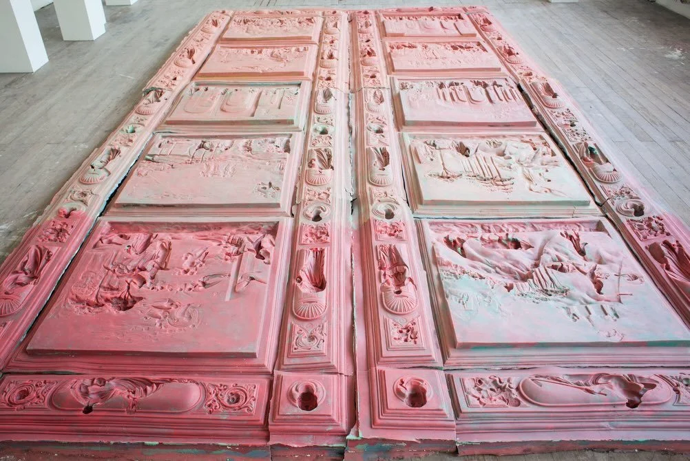 The Porta del Paradiso.
 A door that once marked the threshold between the earthly and the divine.
For my collection Coexist, I made a cast of the Gates of Paradise by Lorenzo Ghiberti. The monumental bronze doors of the Battistero di San Giovanni in