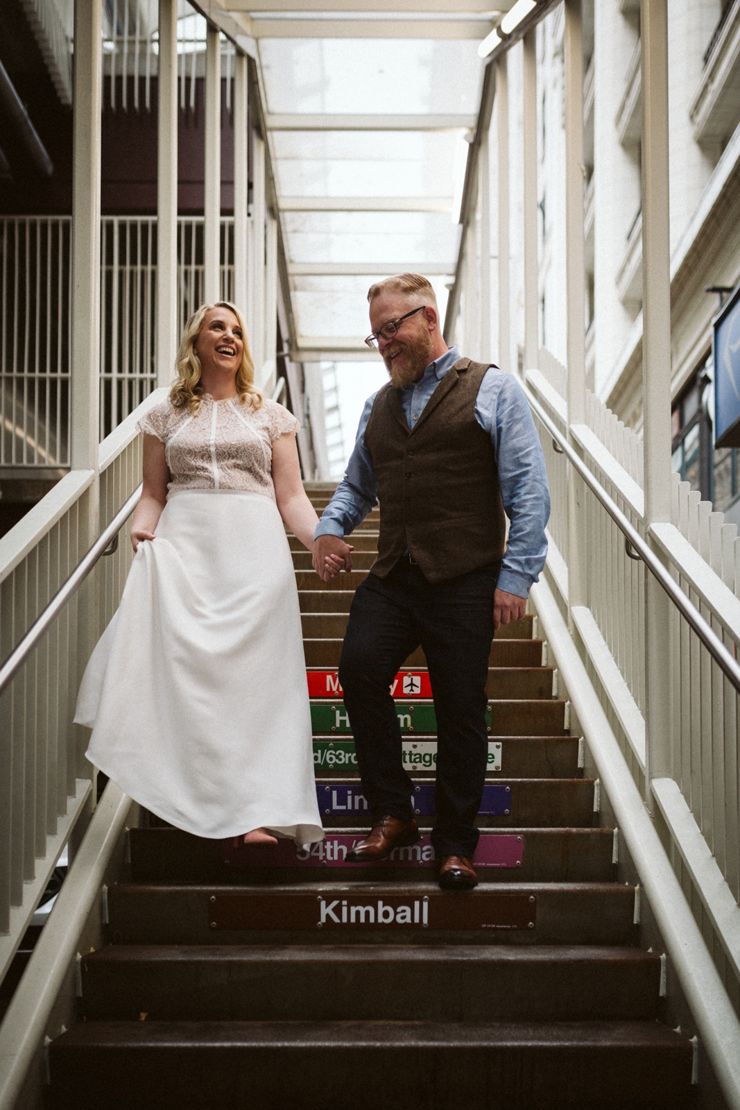 Chicago el | Chicago elopement | lisa kathan photography