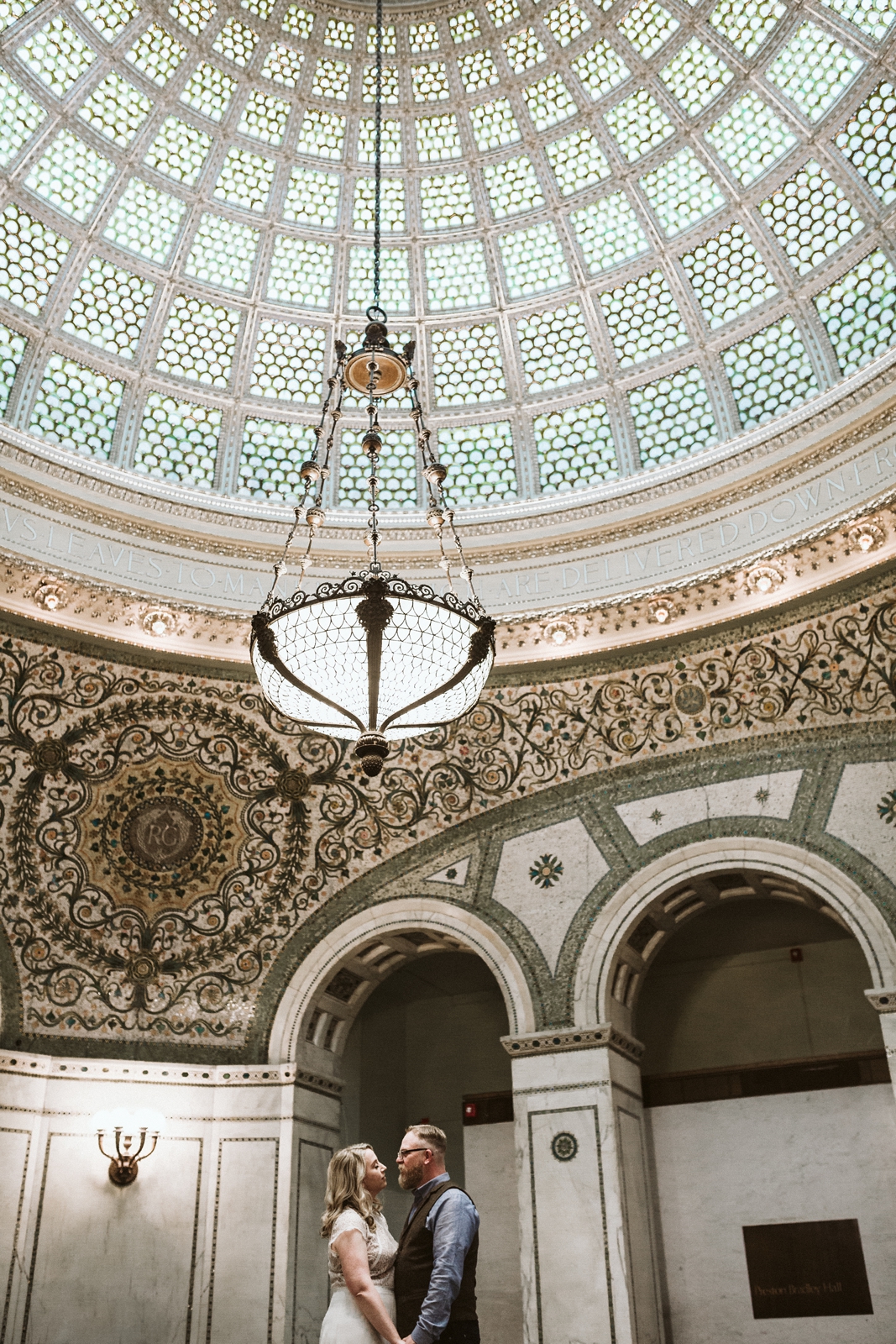 Tiffany dome | small wedding | lisa kathan photography