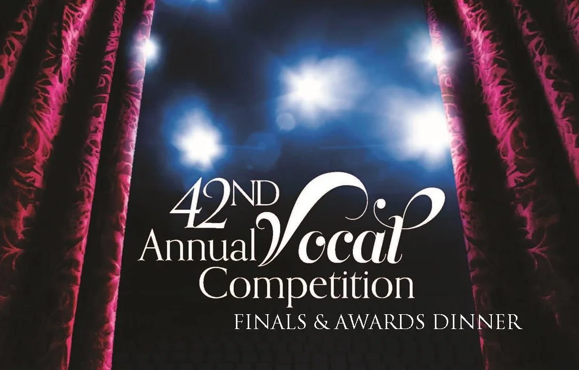 39th Annual Vocal Competition | Sunday, May 8, 2017 | 6:00 P.M. | Vestavia Country Club