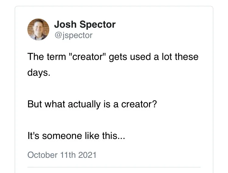 What is a creator?