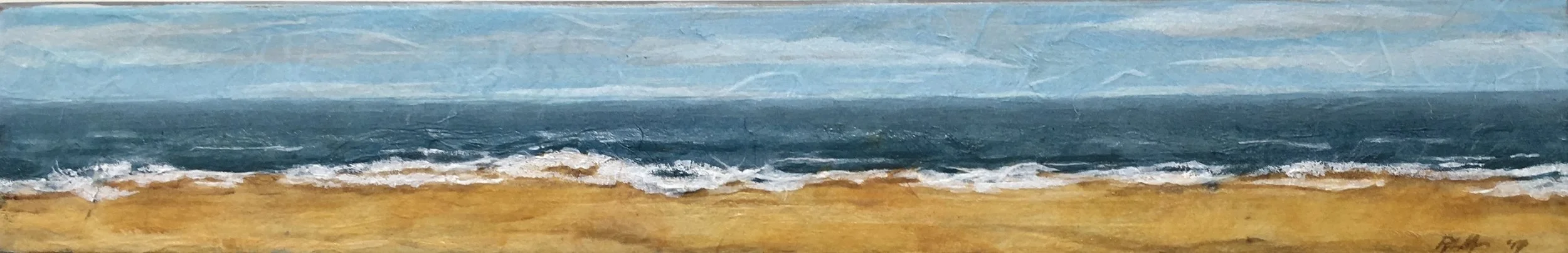 sold - Ocean Solitude 15" x 2.5"