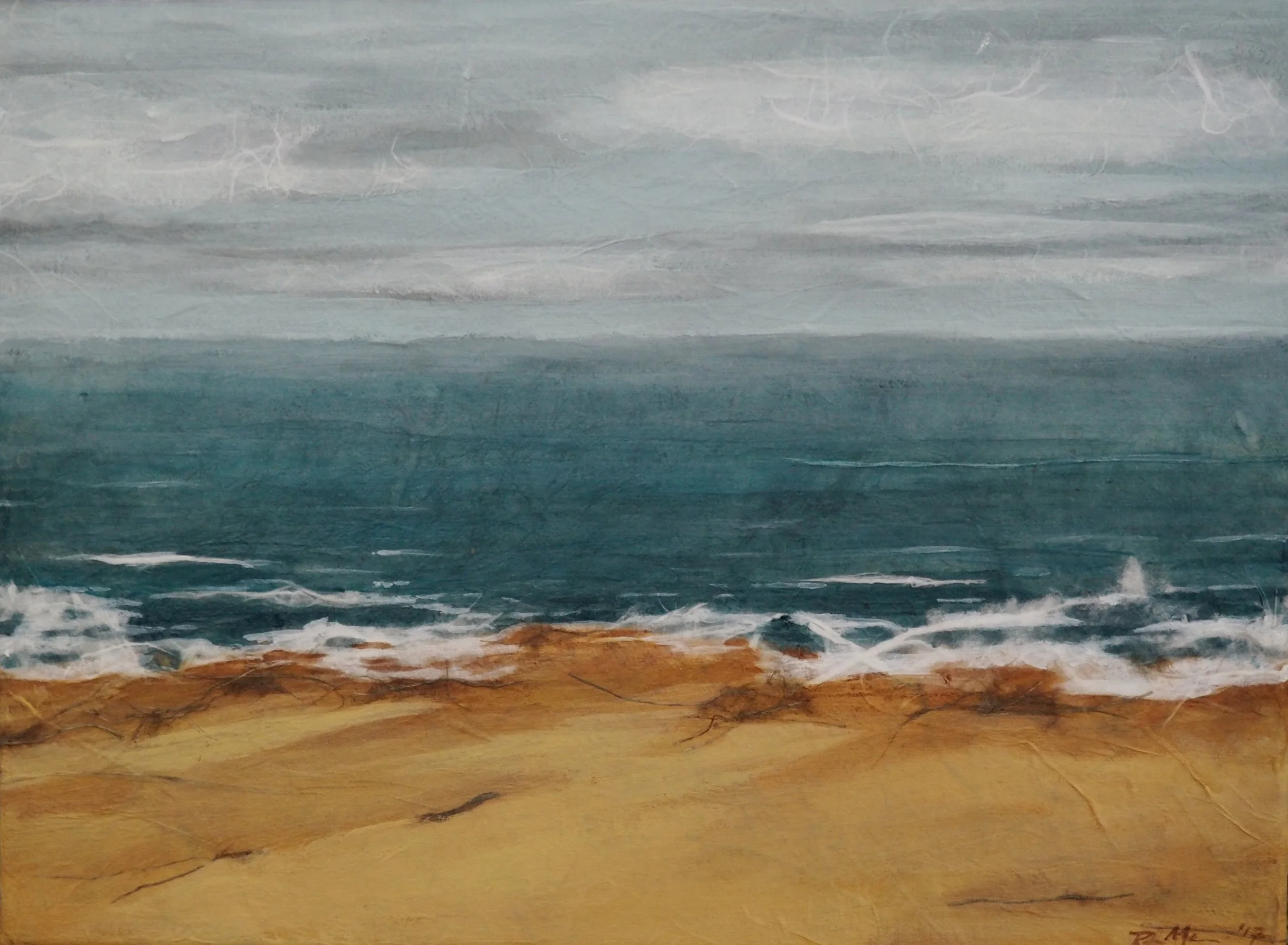 Grey Beach Day 10" x 8"