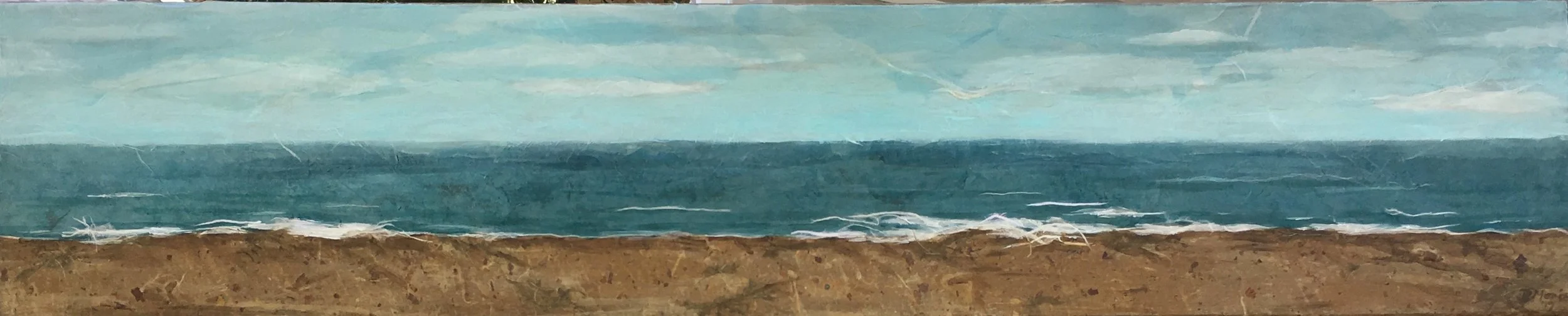 My Blue Beach 48" x 8"