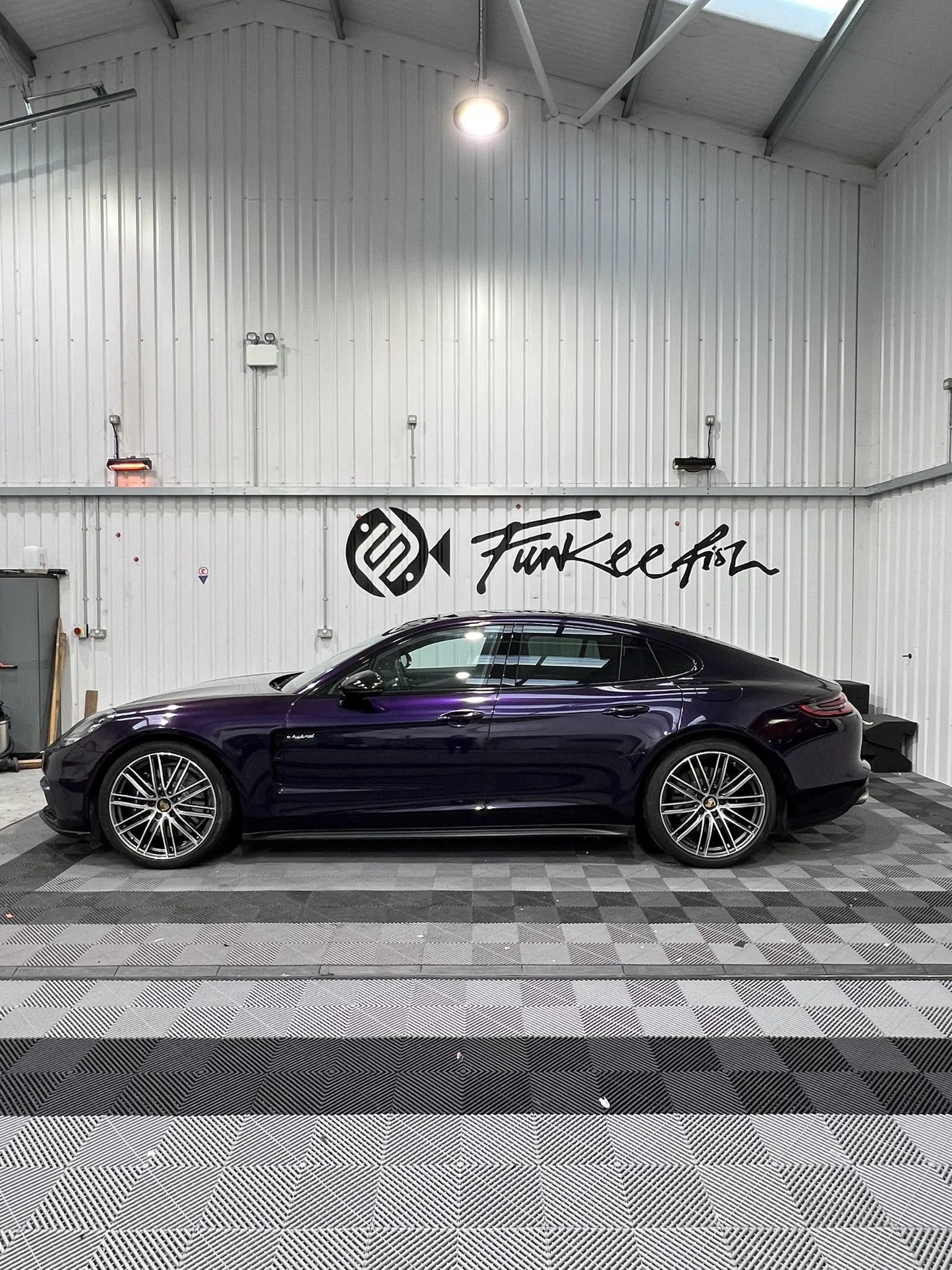 Porsche Panamera in deep metallic purple