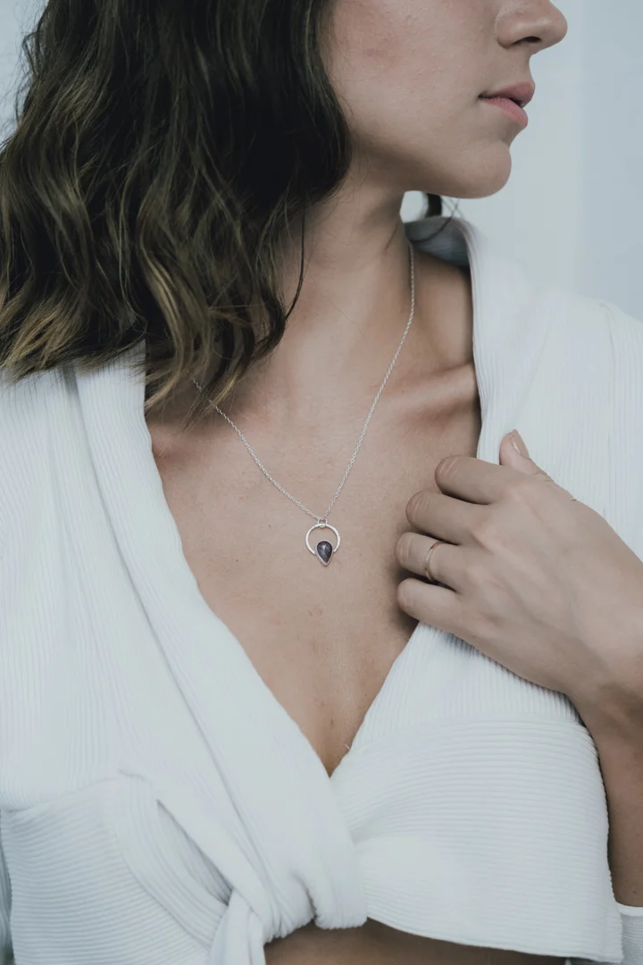 Ruby "Dagger Drop" Necklace