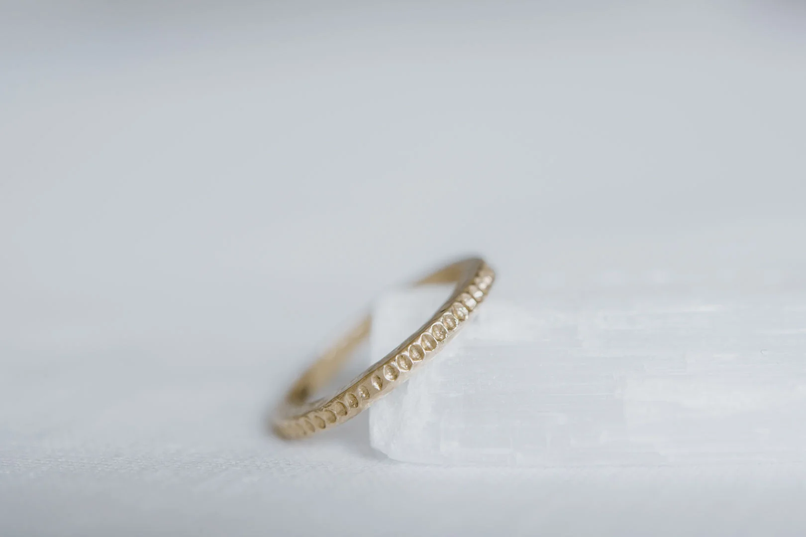 "Signature" Texture 14kt Yellow Gold Ring