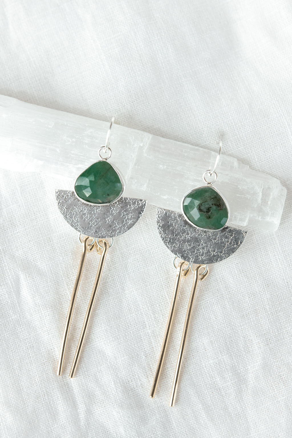 Emerald "Fringe" Earrings