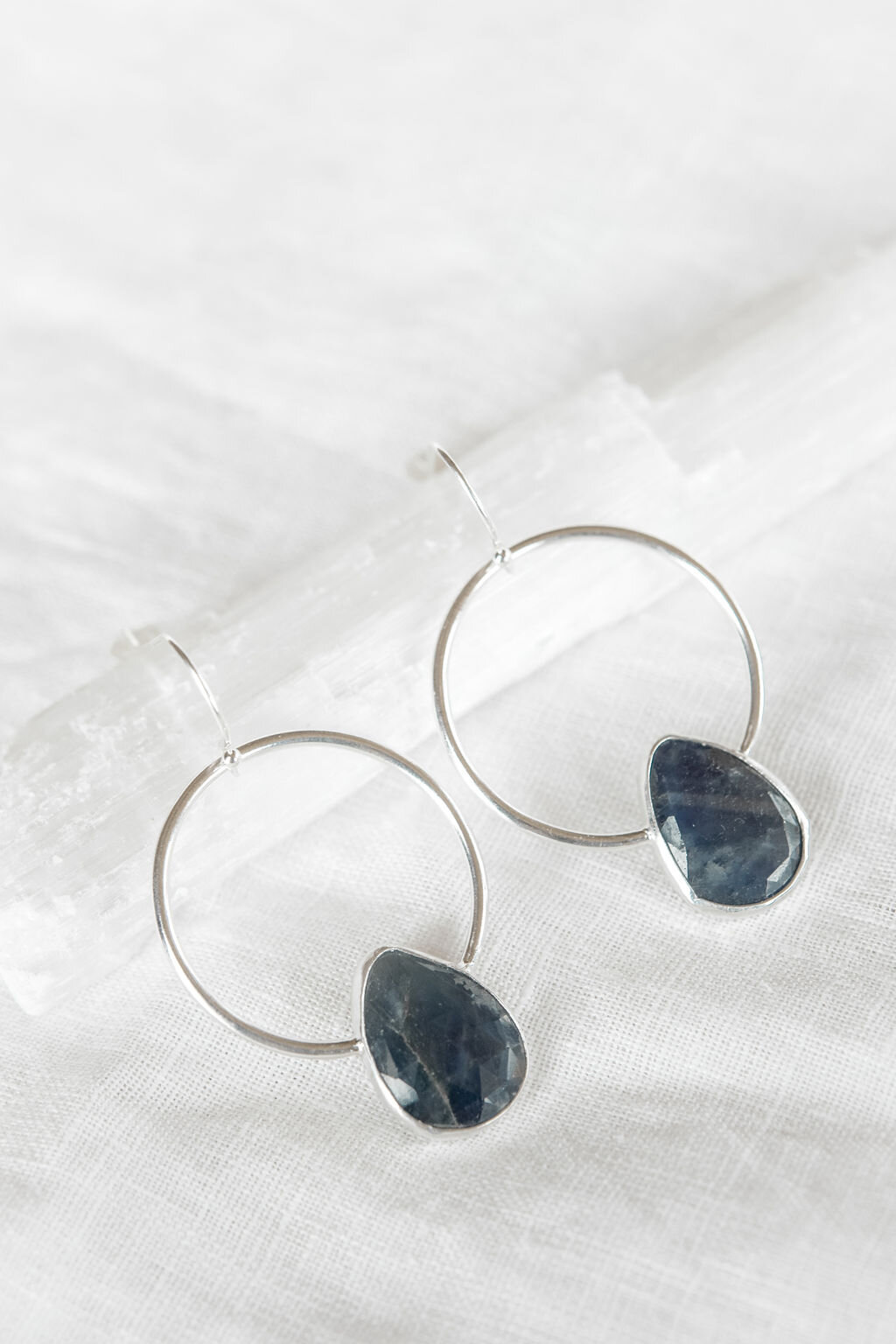Sapphire Teardrop Earrings