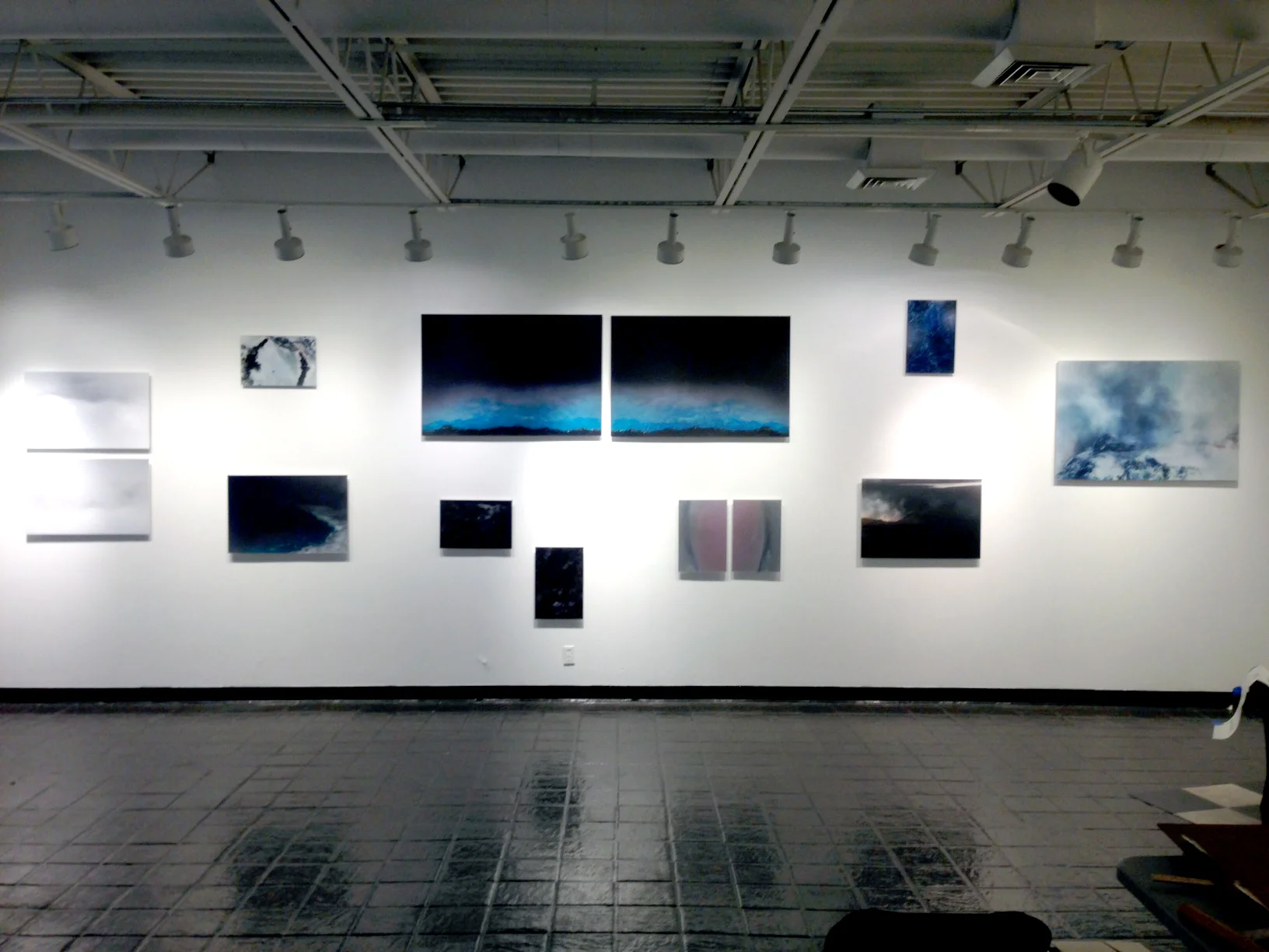 Face mounted prints at Pelham Art Center mounted in our shop for client Jim Ramer