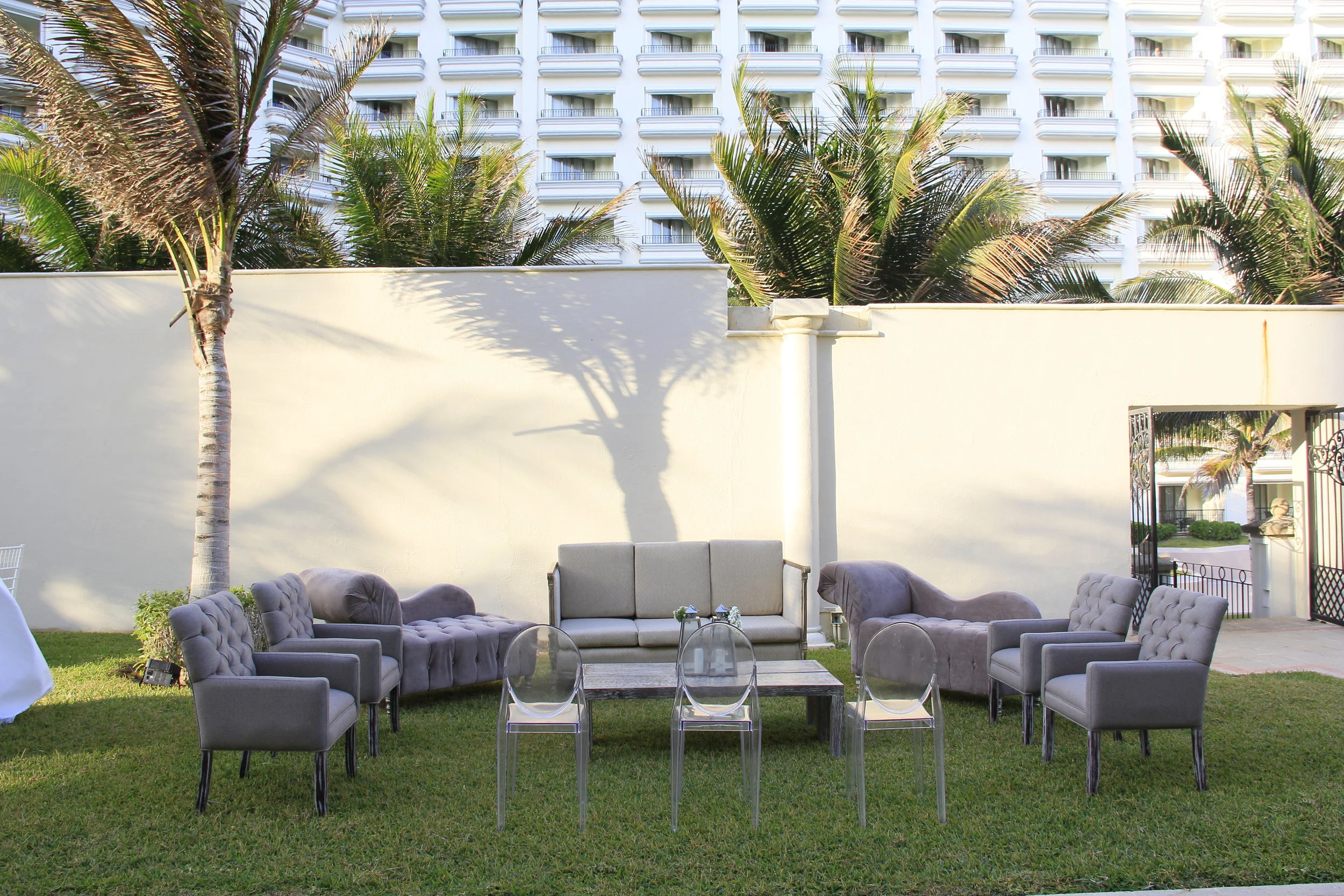 Lounge setting for corporate events with Urbano furniture @JWMarriot Hotel, Cancún