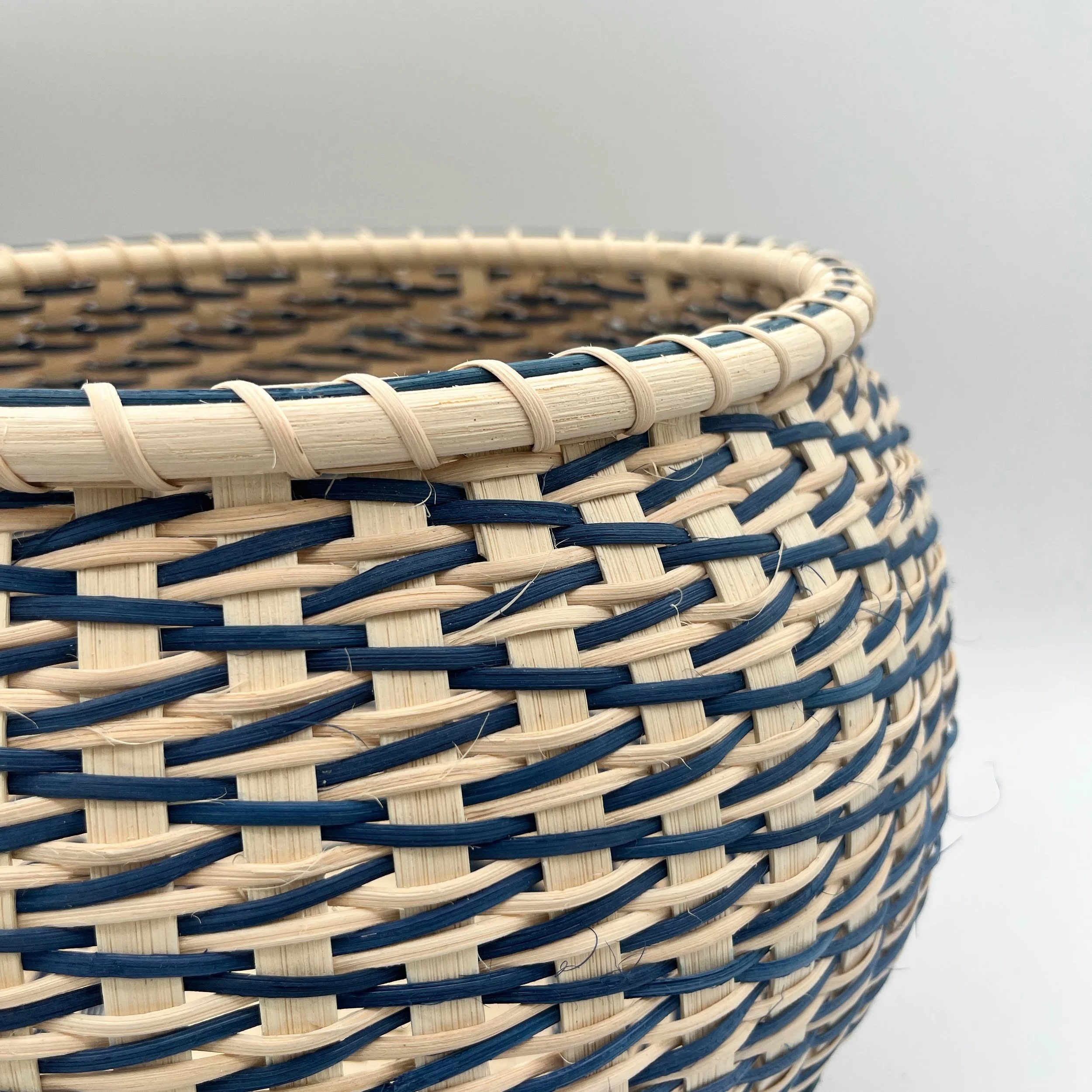 Cat-Head Basket with Japanese Wave Weave