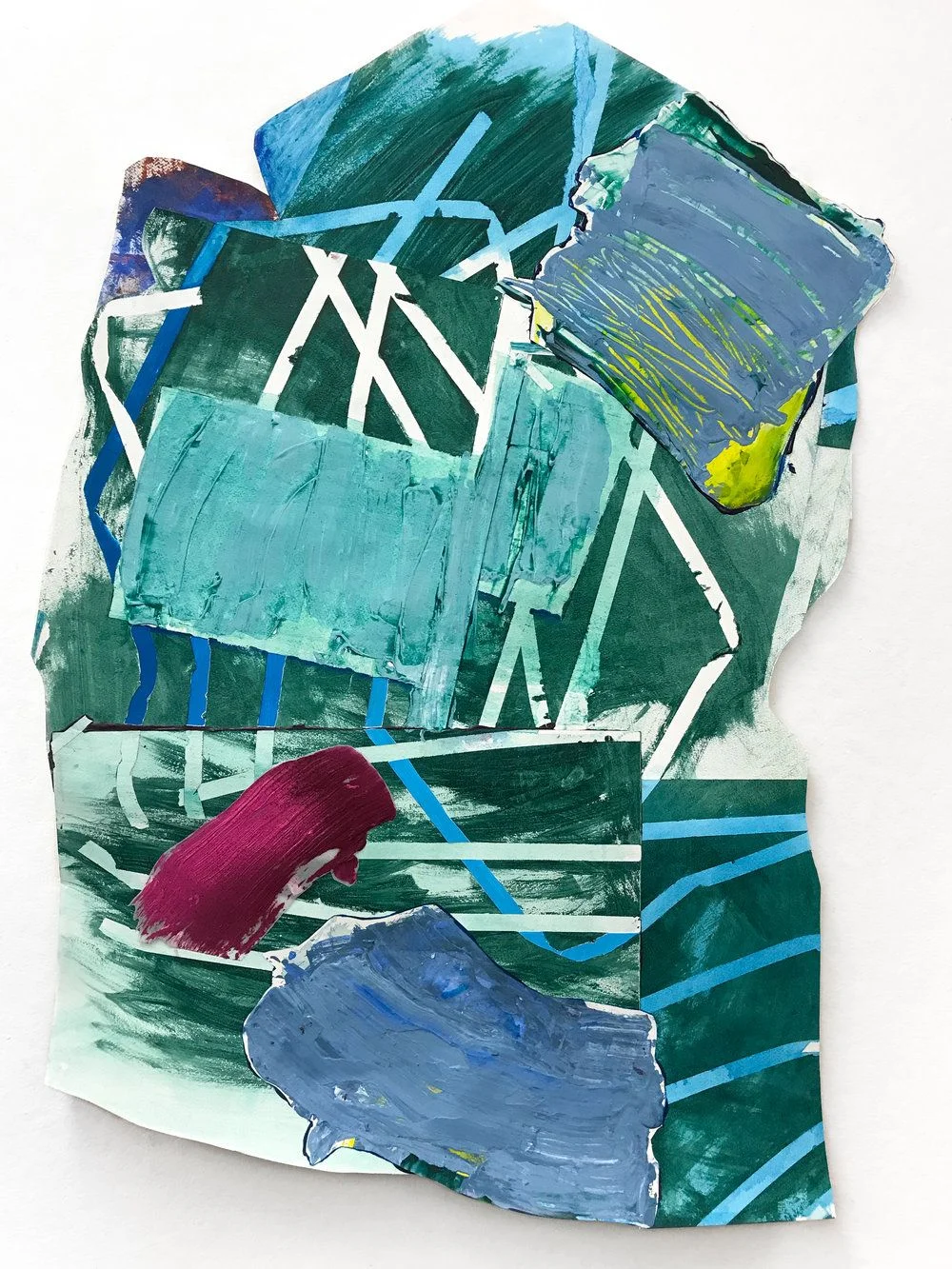 Emergency Exit | @taylorothomas | 48x36 | mixed media on paper