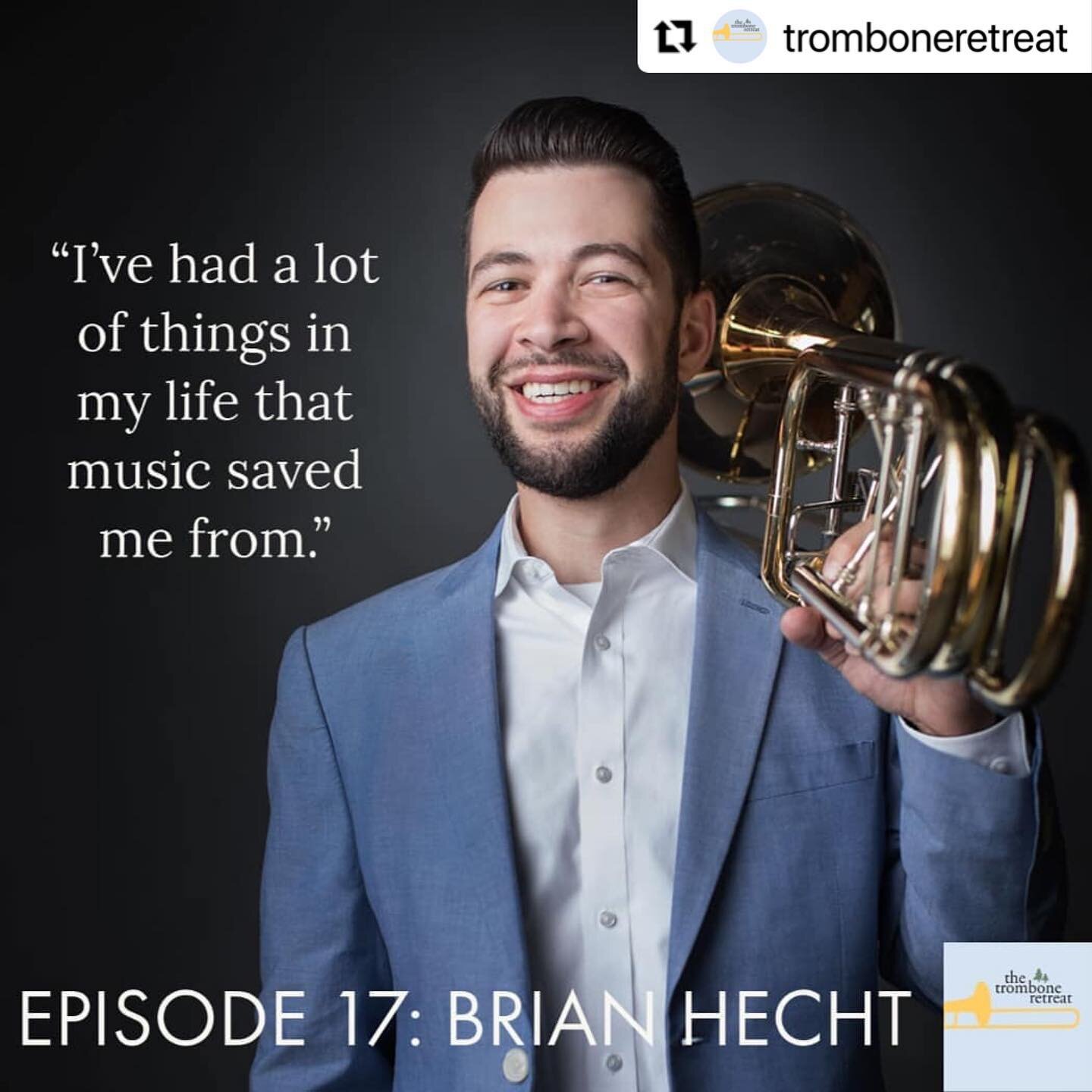 Repost @tromboneretreat
・・・
For our New Years episode of the Trombone Retreat podcast we talk to Brian Hecht, bass trombonist of the @atlantasymphony about surviving boot camp, what friends not to crash with before an audition and being honest with y