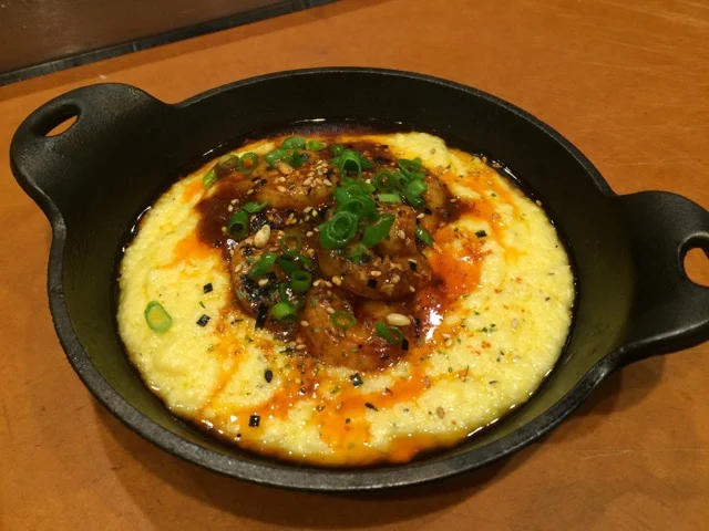 Gochujang BBQ Shrimp and Grits