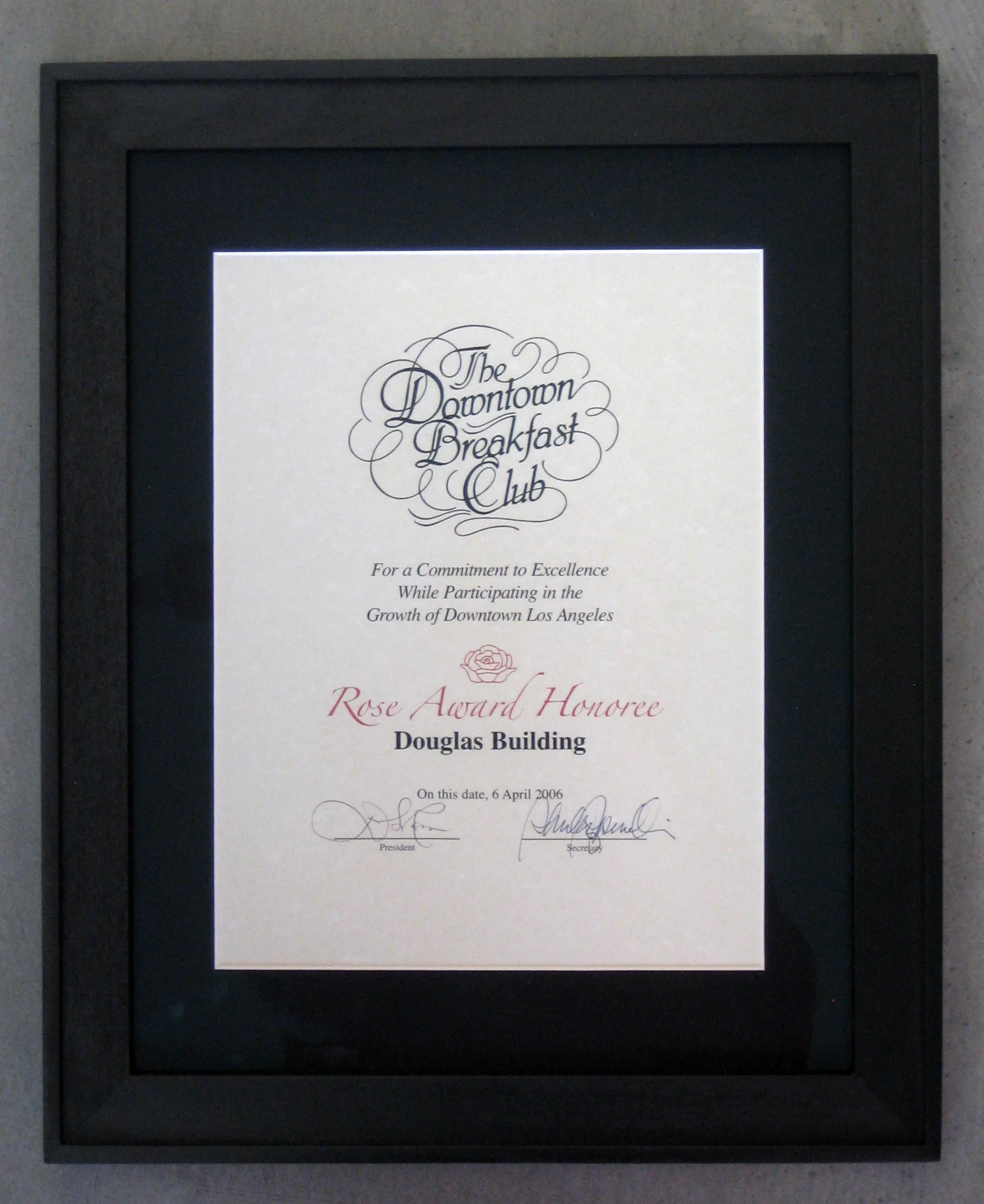 Rockefeller Parters Architects is proud to announce that the Douglas Building Lofts received the Rose Award Honoree from The Downtown Breakfast Club. 