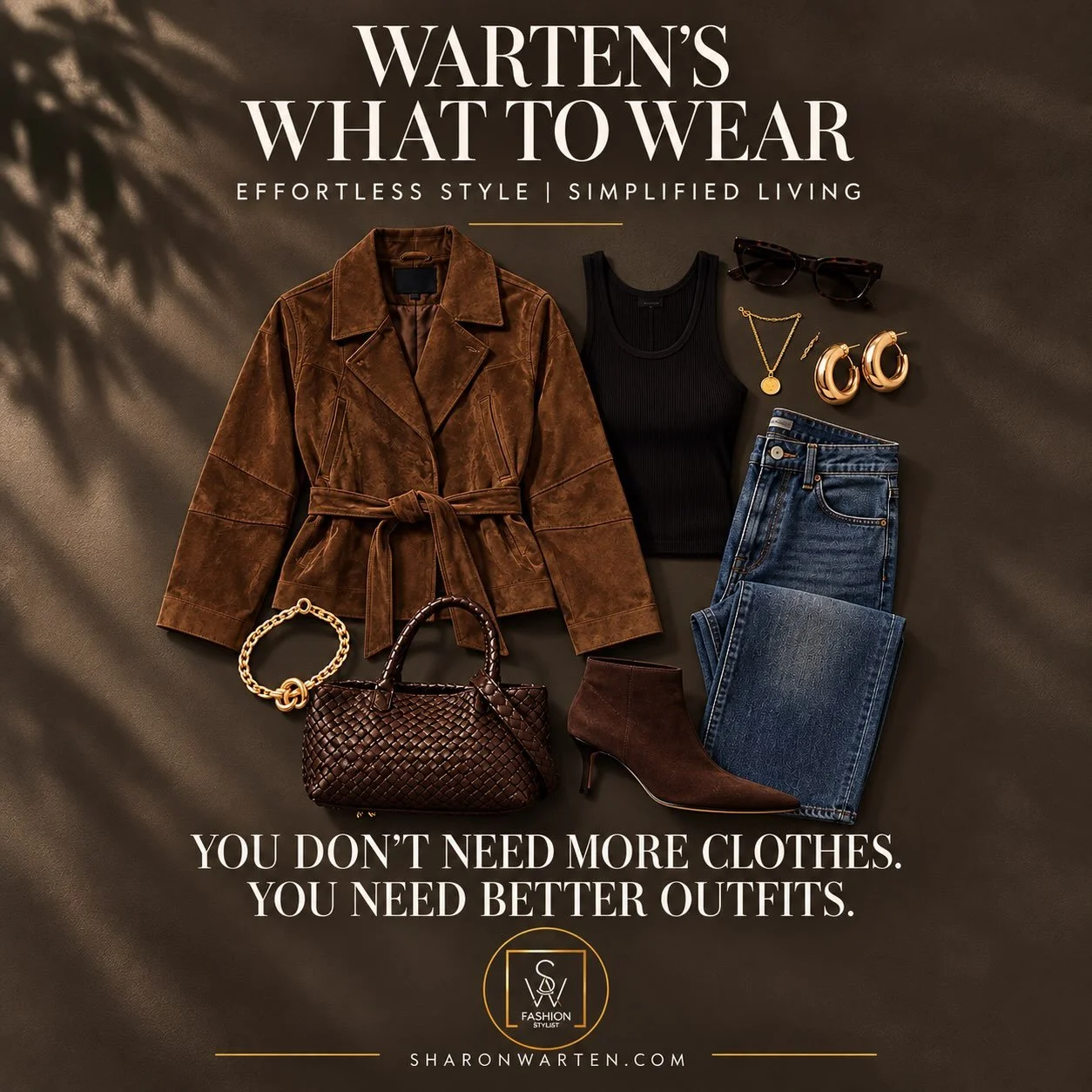 You don&rsquo;t need more clothes. You need better outfits. 
Effortless Style. Simplified Living
Comment SHOP and I&rsquo;ll send you a DM with a link to shop these outfit details.