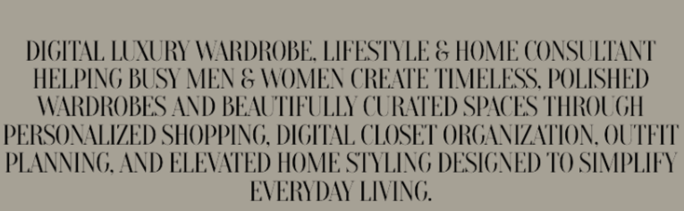 Sharon Warten Wardrobe and Lifestyle  Consultant