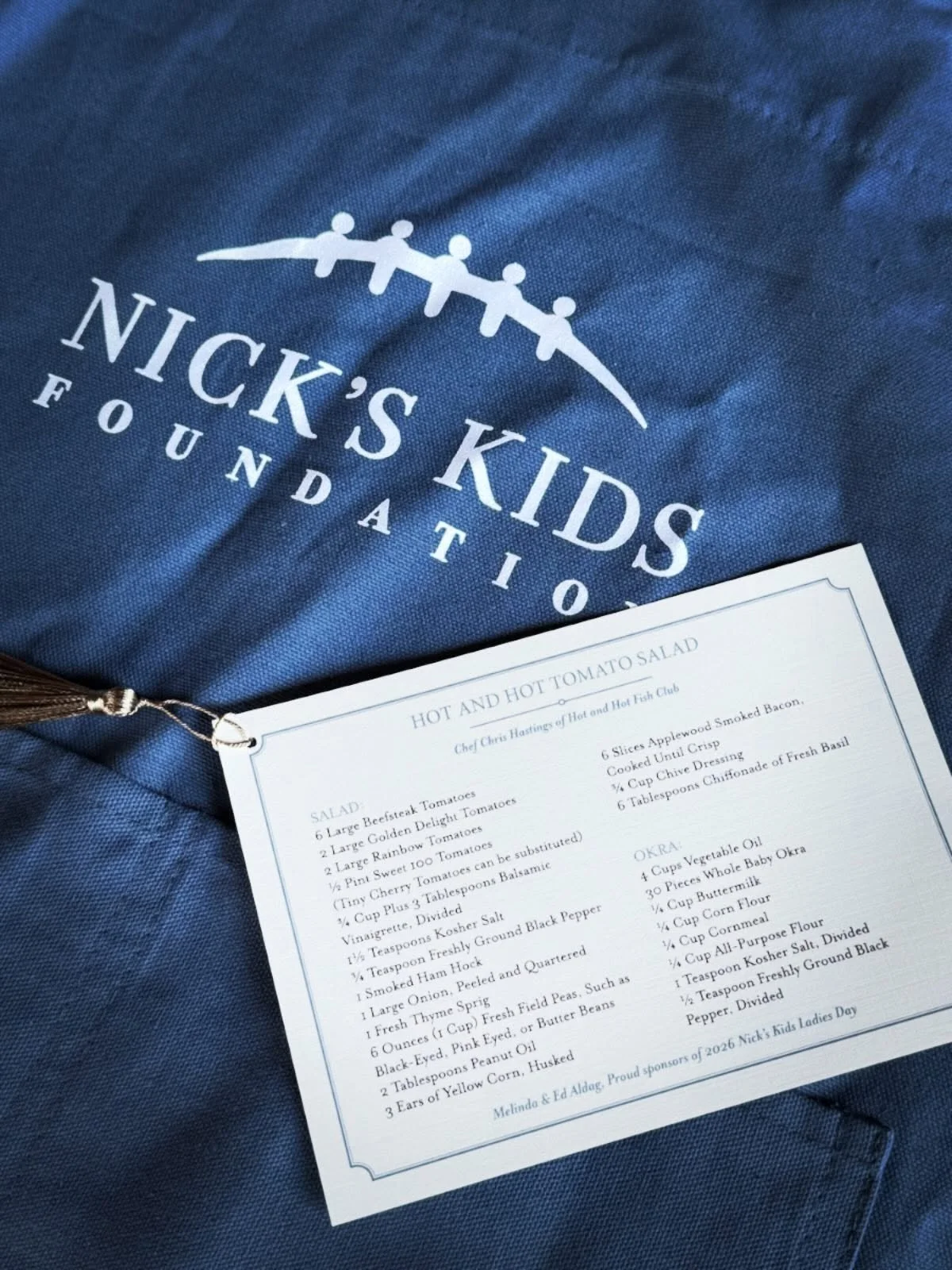 Honored to be a part of such an incredible cause with the @nickskidsfdn Nick&rsquo;s Kids Foundation. Grateful for the opportunity to support an organization that continues to make a meaningful impact in the community and in the lives of so many fami