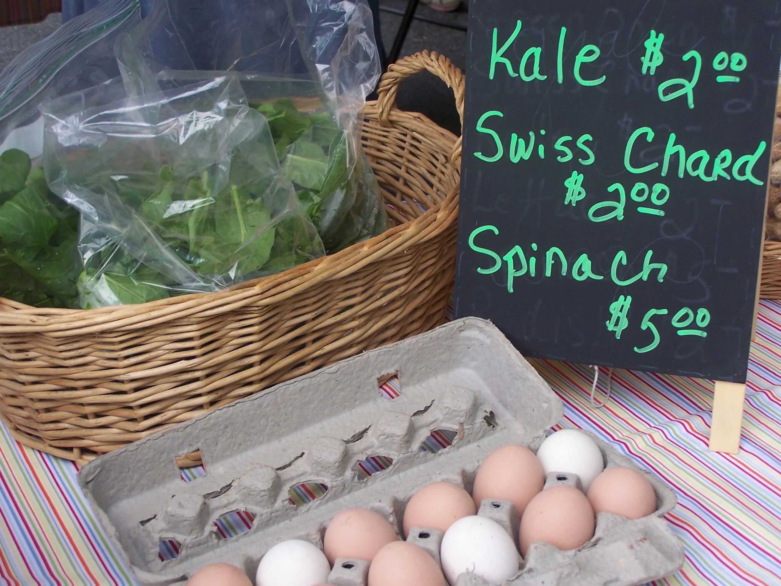 Baked Eggs with Rainbow Chard