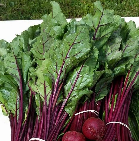 Beet Greens with Green Beans