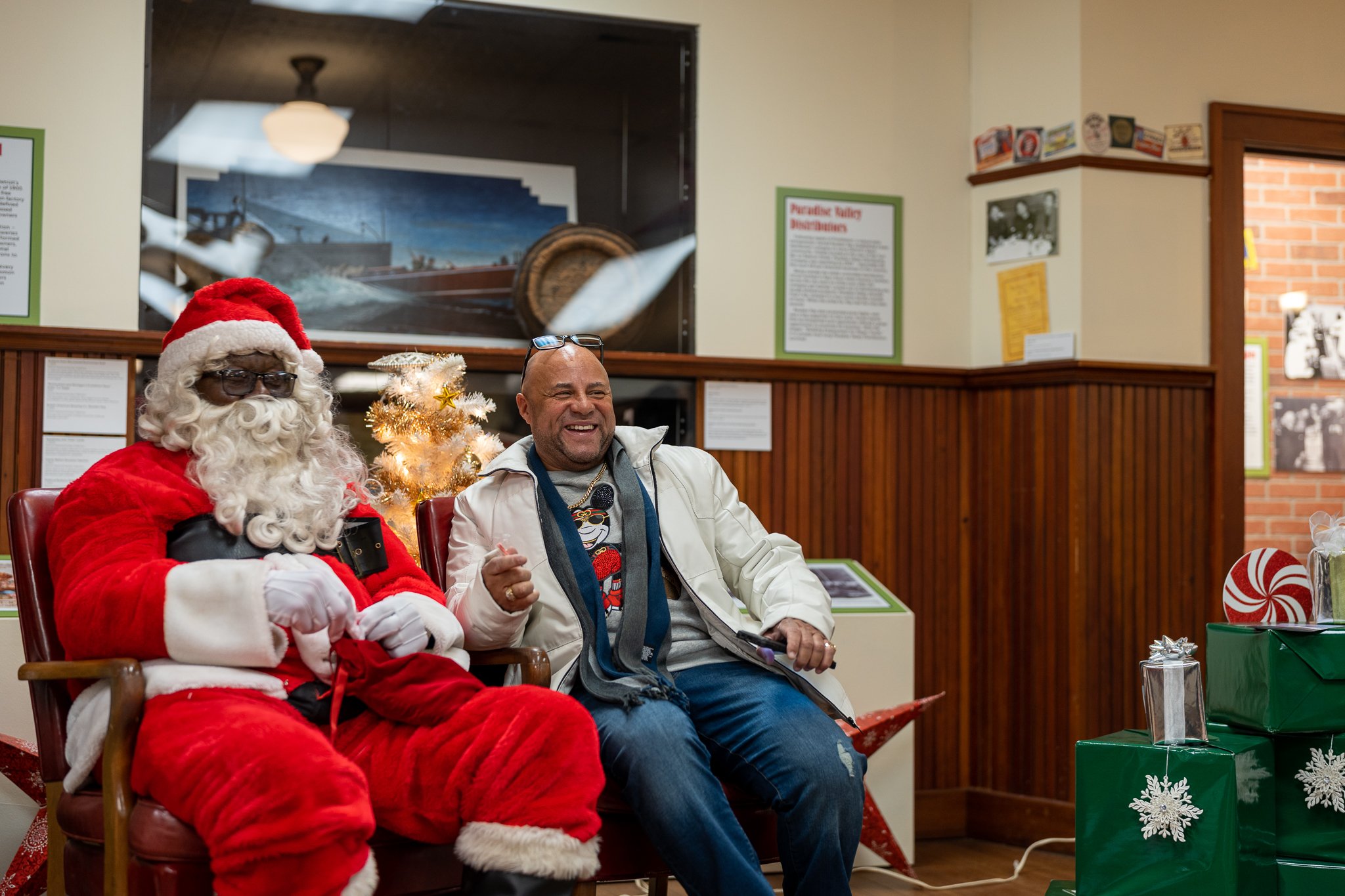 Santa at the Detroit Historical Museum