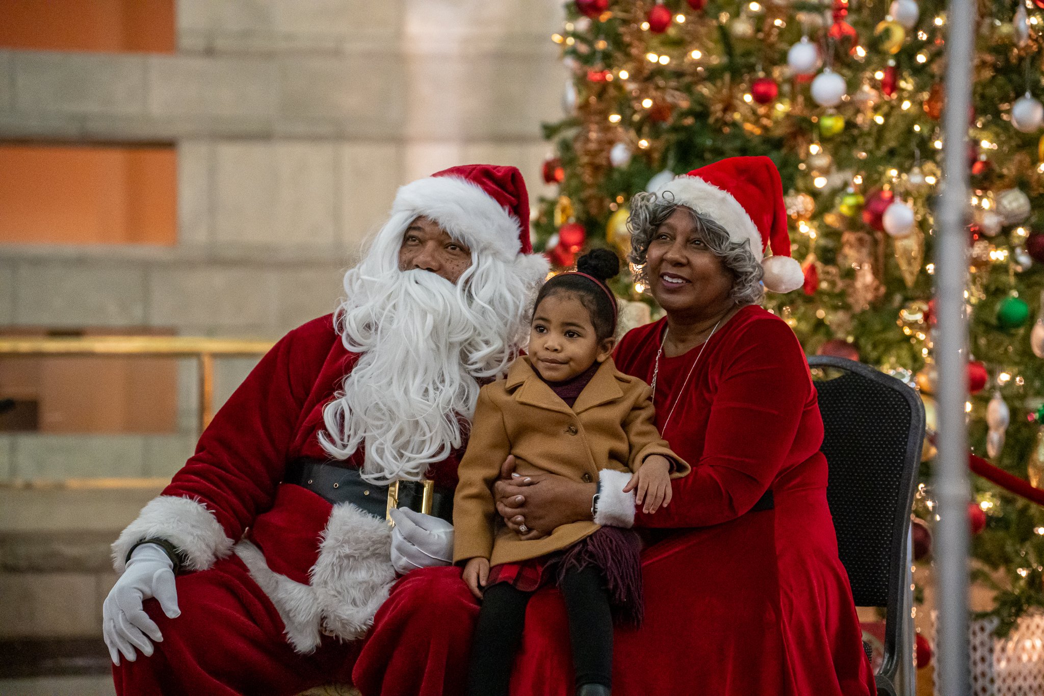 Santa and Mrs. Claus at The Wright Museum