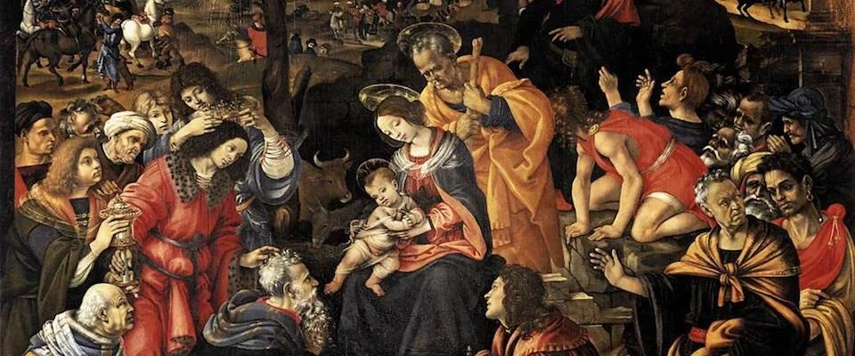 Adoration of the Magi, Filipino lippi ( Public Domain )