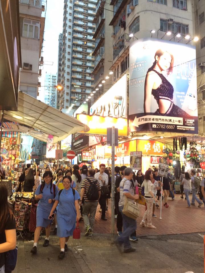 Crowded street, and more school girls. These dresses, they need to be updated in my heifer-opinion. I don't demand haute couture...but maybe something bedazzled or something...