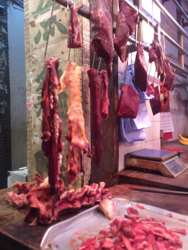 Street Vendor selling meat