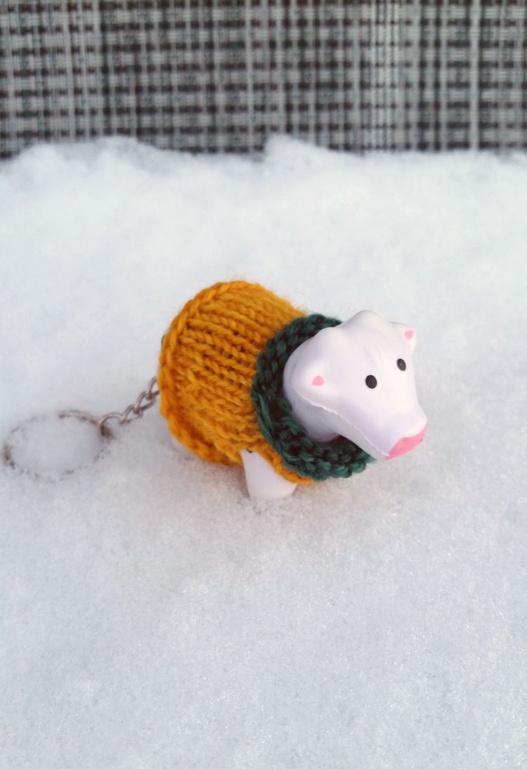 Jen's #heiferBelle is cozy all winter now in her new sweater.