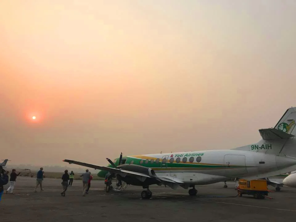 It wasn't sunrise. That's pollution dust and haze. The city is filthy. You can't breathe properly without a surgical mask. My lungs were pissed off at me for the whole trip. I was coughing up dirt and mucus for days on end. Gross.
