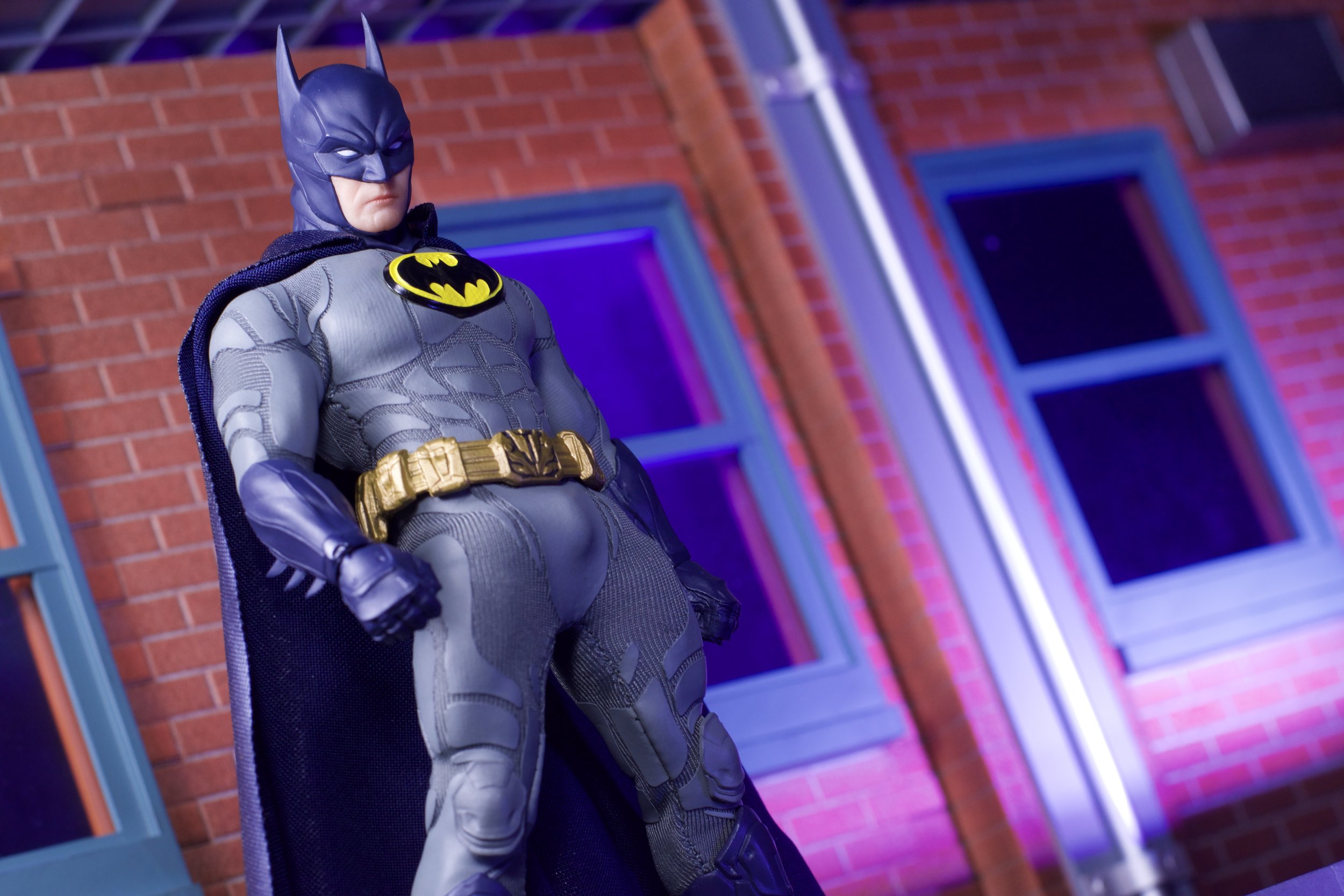 mezco batman sovereign knight blue